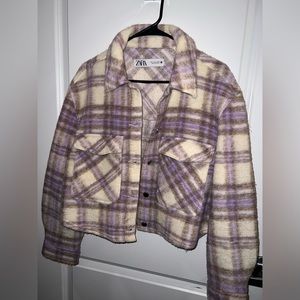Zara cropped shacket